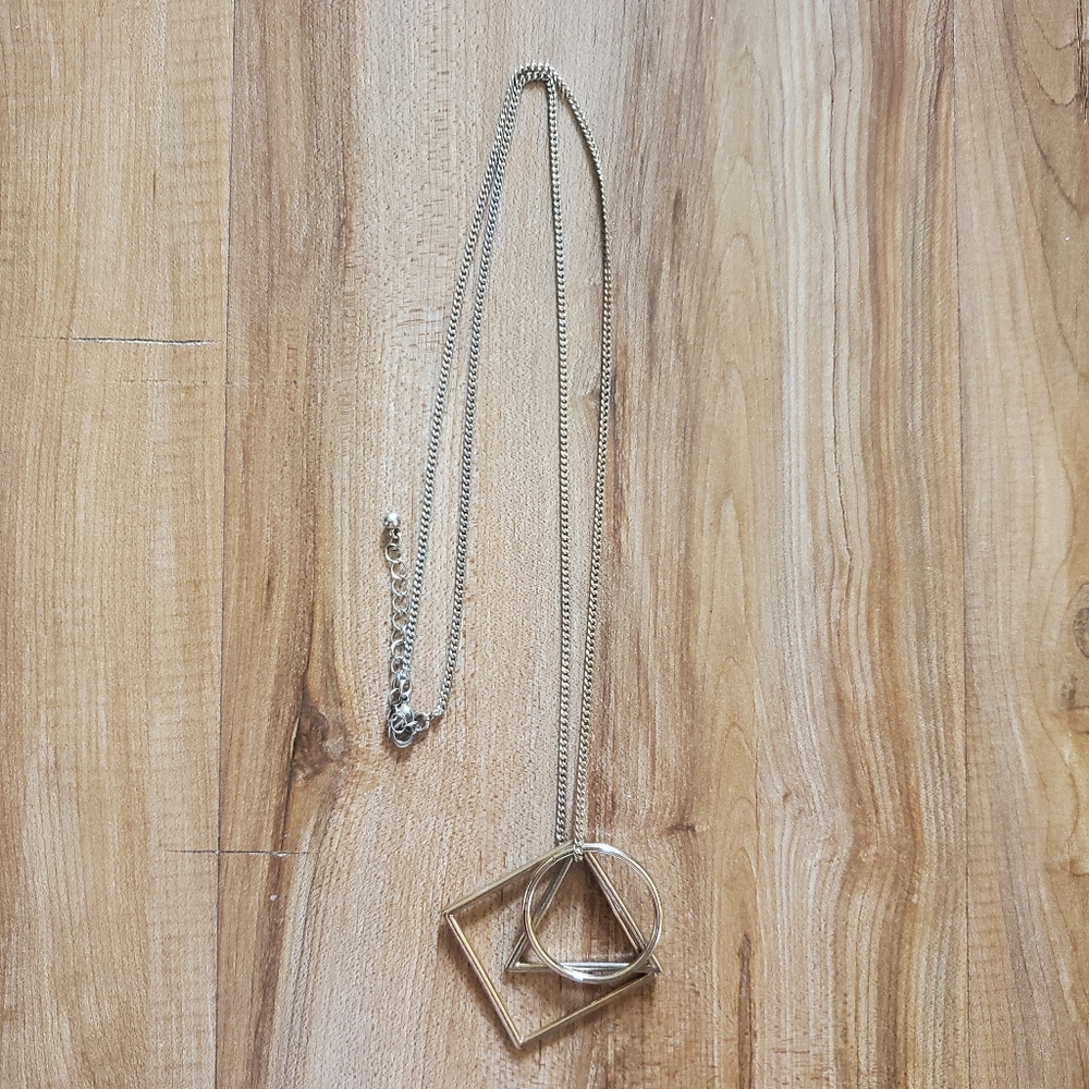 Gold Geometric Shapes Necklace